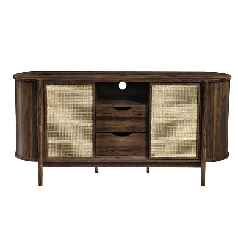 Reid Curved Sideboard in Walnut