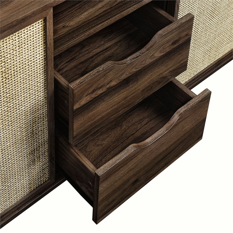 Reid Curved Sideboard in Walnut