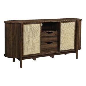 Reid Curved Sideboard in Walnut