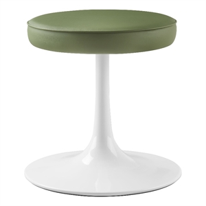 Modway Lippa Round Stool in Leaf Green