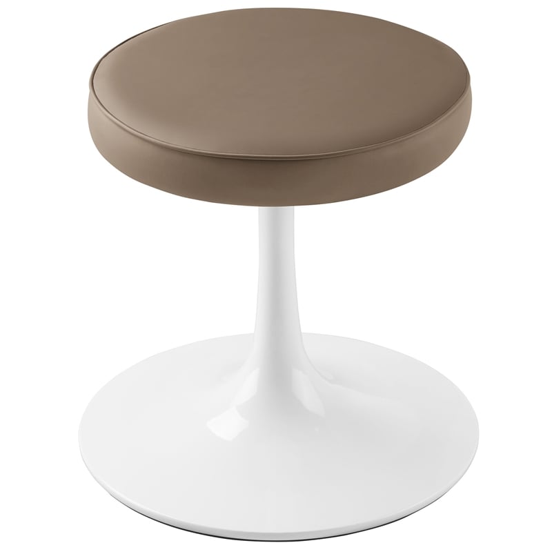 Lippa Round Stool in Mushroom Brown