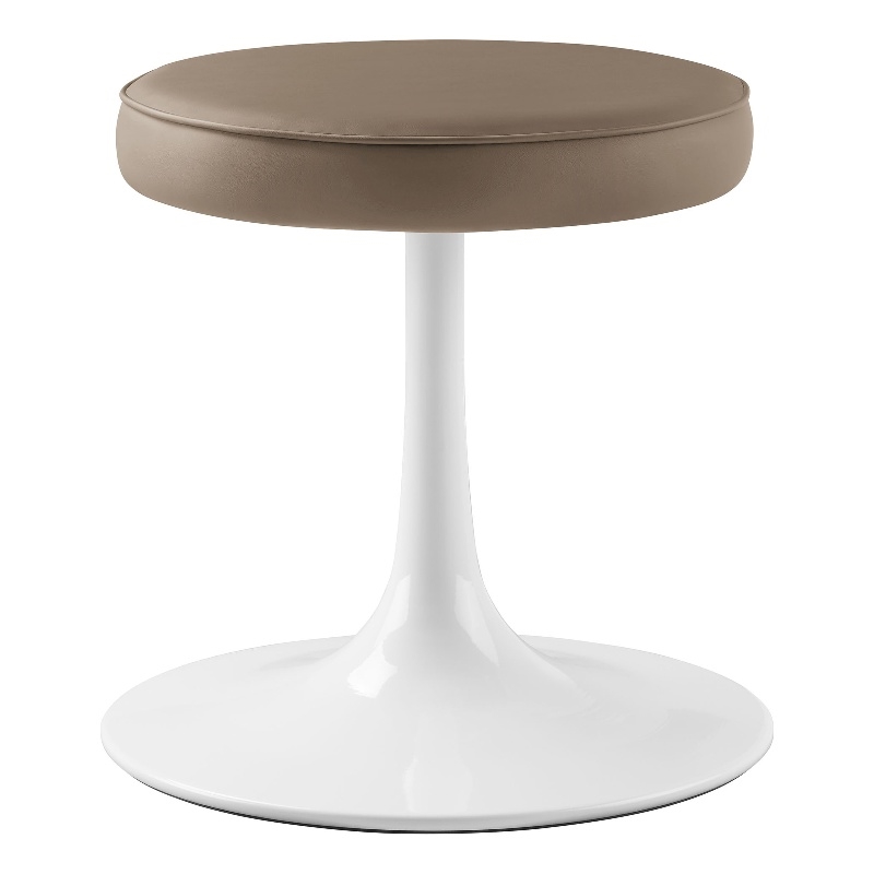Lippa Round Stool in Mushroom Brown
