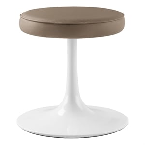 Lippa Round Stool in Mushroom Brown