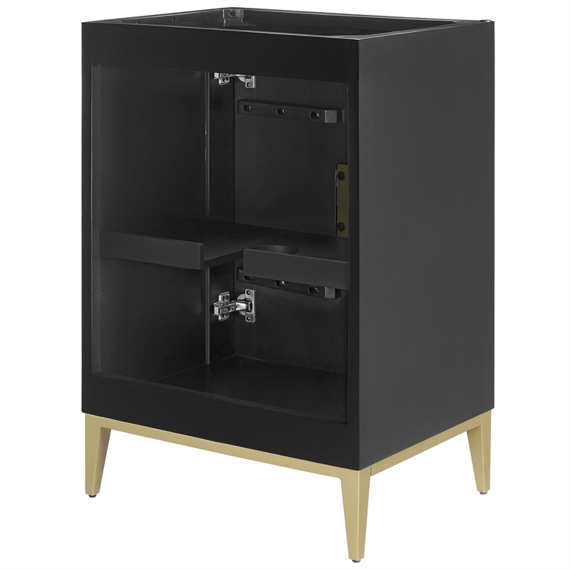 Beau Bathroom Vanity Cabinet (Sink Basin Not Included) in Black