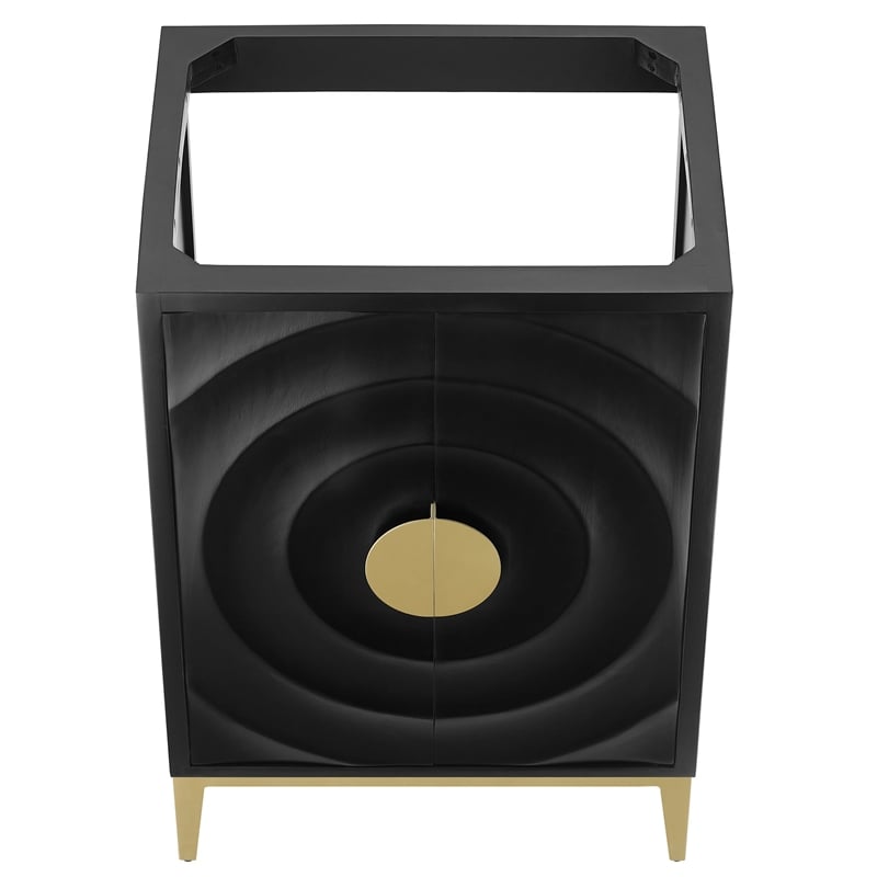 Beau Bathroom Vanity Cabinet (Sink Basin Not Included) in Black