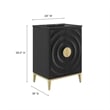 Beau Bathroom Vanity with Basin in Black Black