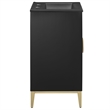 Beau Bathroom Vanity with Basin in Black Black