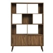 Transmit Bookcase with Sliding Doors in Walnut