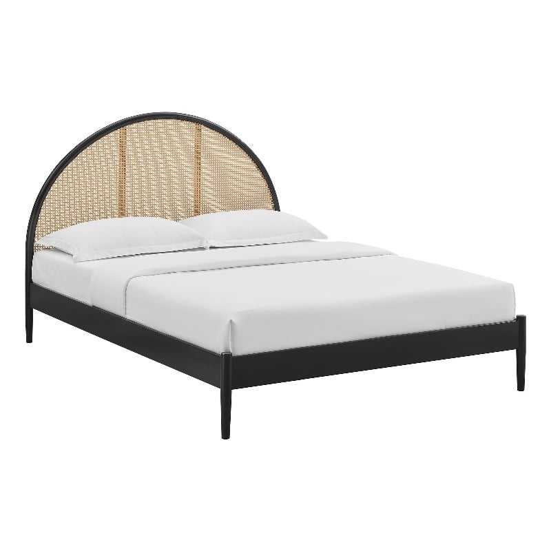 Odette Platform Bed in Black