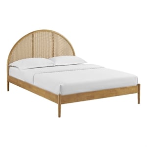 Odette Platform Bed in Oak