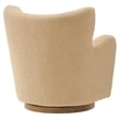 Montrose Swivel Accent Chair in Ivory Walnut