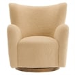 Montrose Swivel Accent Chair in Ivory Walnut