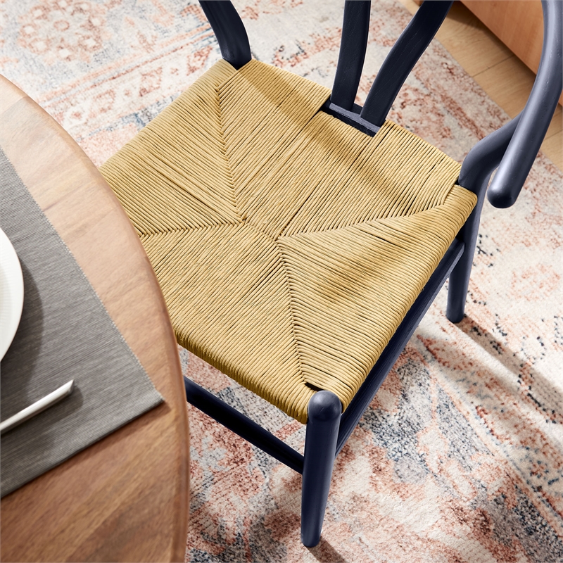 Amish Dining Accent Chair in Midnight Blue