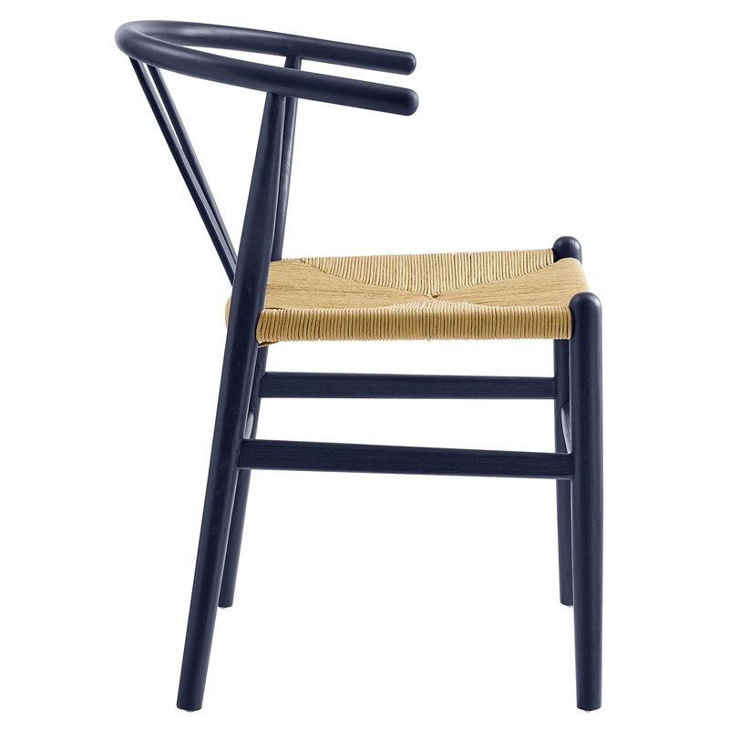 Amish Dining Accent Chair in Midnight Blue