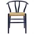 Amish Dining Accent Chair in Midnight Blue