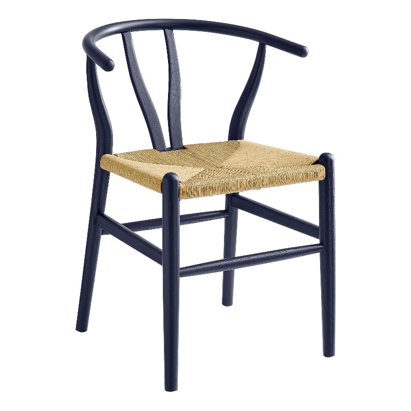 Amish Dining Accent Chair in Midnight Blue