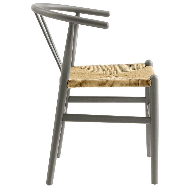 Amish Dining Accent Chair in Light Gray