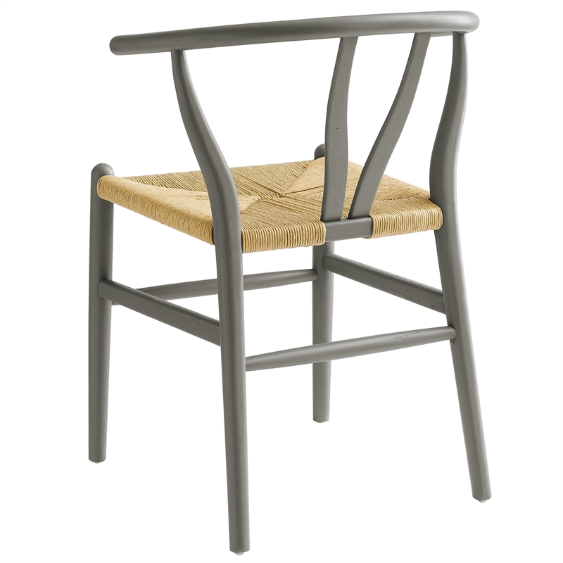 Amish Dining Accent Chair in Light Gray