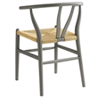 Amish Dining Accent Chair in Light Gray