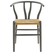 Amish Dining Accent Chair in Light Gray