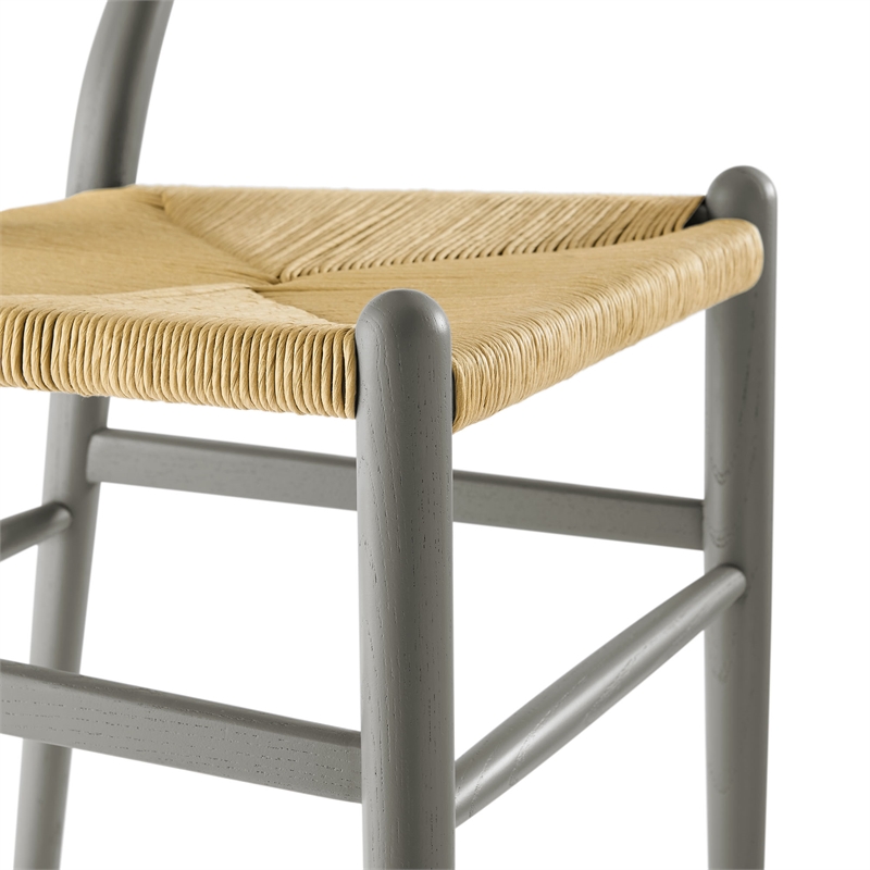 Amish Dining Accent Chair in Light Gray