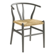 Amish Dining Accent Chair in Light Gray