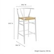 Amish Bar Stool in White