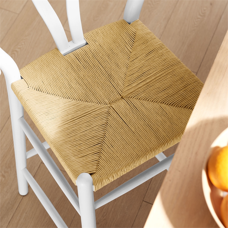 Amish Bar Stool in White