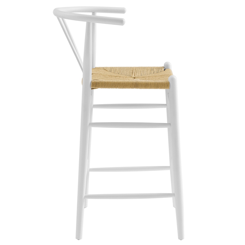Amish Bar Stool in White