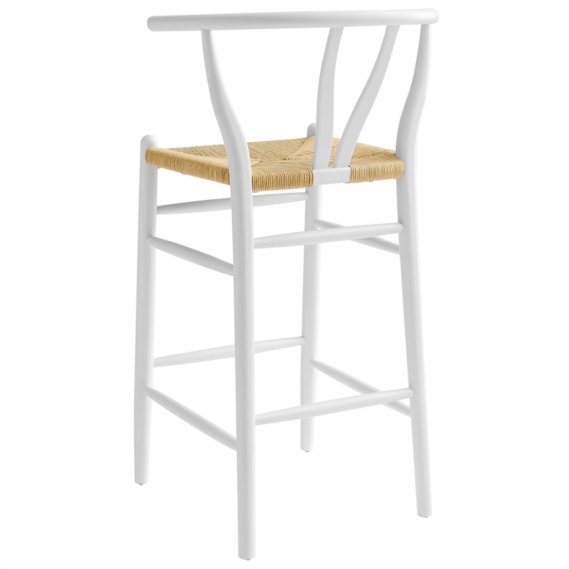 Amish Bar Stool in White