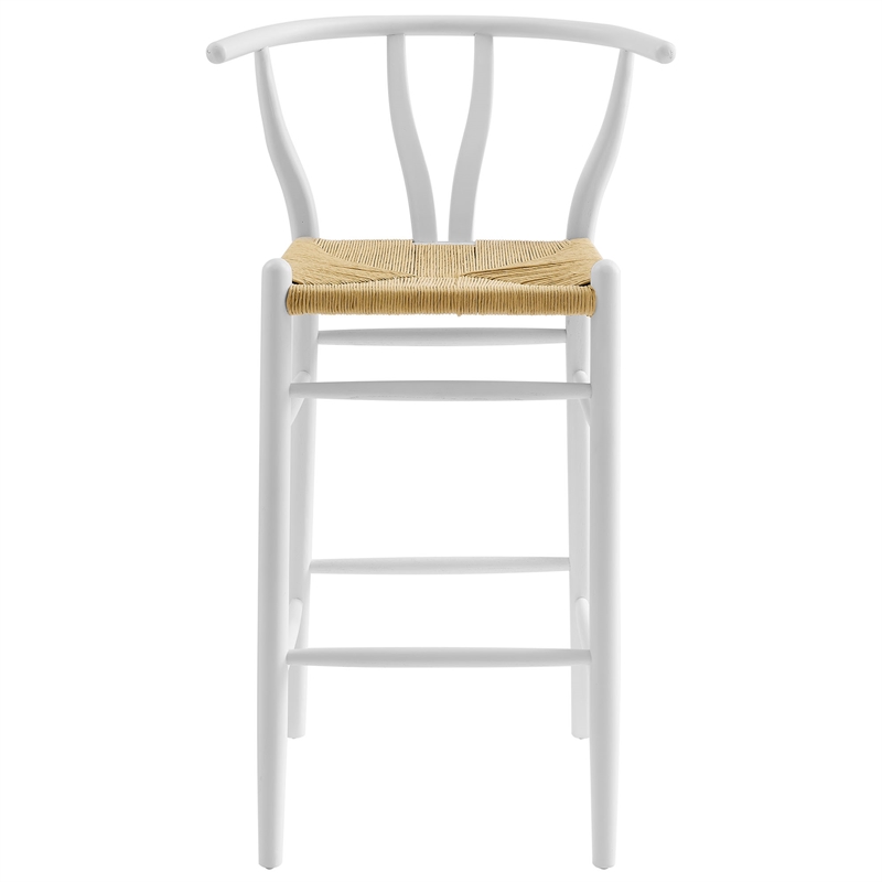 Amish Bar Stool in White