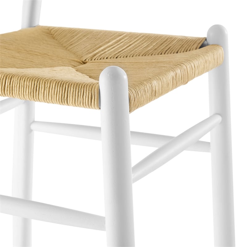 Amish Bar Stool in White