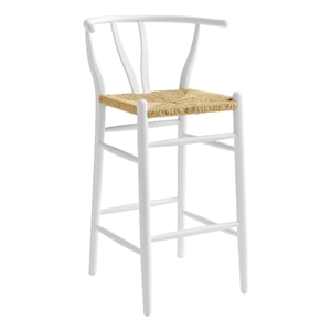 Amish Bar Stool in White