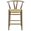 Amish Counter Stool in Weathered Gray Teak