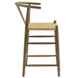 Amish Counter Stool in Weathered Gray Teak