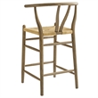 Amish Counter Stool in Weathered Gray Teak