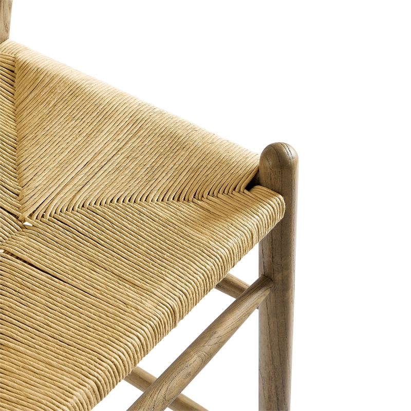 Amish Counter Stool in Weathered Gray Teak