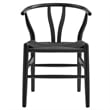 Amish Dining Chair in Black Black