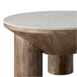Ellison Coffee Table With Marble Top in Walnut