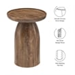Holloway Side Table in Walnut