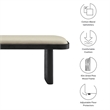 Iver Accent Bench in Black Flax