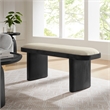 Iver Accent Bench in Black Flax