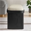 Iver Accent Bench in Black Flax