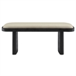 Iver Accent Bench in Black Flax