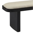 Iver Accent Bench in Black Flax