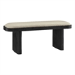 Iver Accent Bench in Black Flax