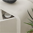 Waterflute Sideboard Cabinet in White Matte