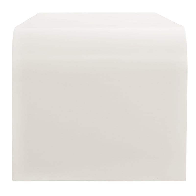 Waterflute Sideboard Cabinet in White Matte