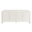 Waterflute Sideboard Cabinet in White Matte