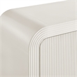 Waterflute Sideboard Cabinet in White Matte